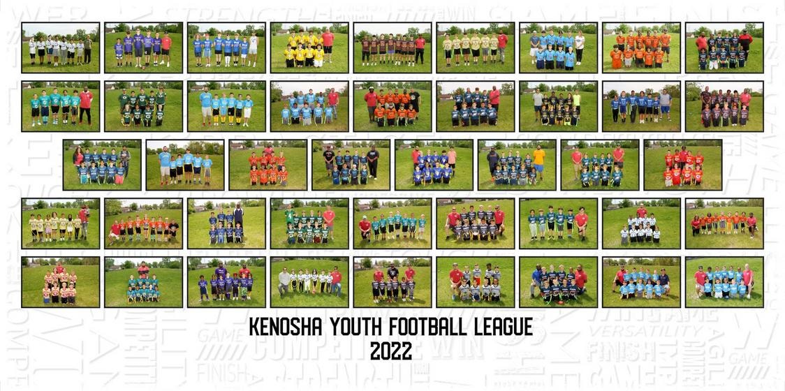 Kenosha Youth Football League 2022 — all teams composite