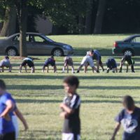 Ramblers players on field
