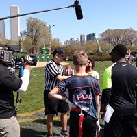 KYFL flag football celebration